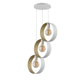 Sigma Happy fehér-arany függesztett lámpa (SIG-32291) E27 3 izzós IP20