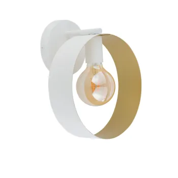 Sigma Happy fehér-arany fali lámpa (SIG-32307) E27 1 izzós IP20