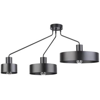 Sigma Jumbo fekete mennyezeti lámpa (SIG-31533) E27 3 izzós IP20