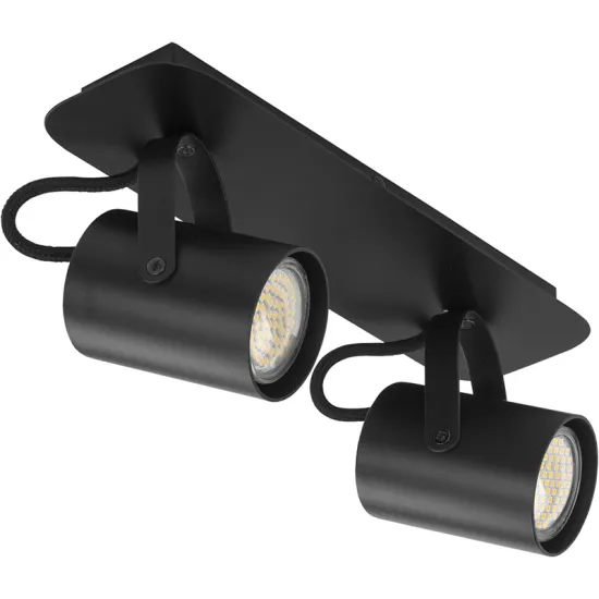 Sigma KAMERA fekete mennyezeti lámpa (SIG-32559) GU10 2 izzós IP20