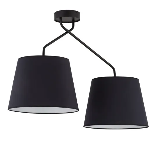 Sigma Lizbona fekete-fehér mennyezeti lámpa (SIG-32115) E27 2 izzós IP20