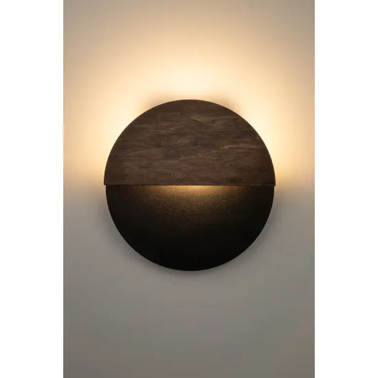 Sigma Luna barna-fekete LED fali lámpa (SIG-40860) LED 1 izzós IP20