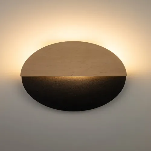 Sigma Luna barna-fekete LED fali lámpa (SIG-40861) LED 1 izzós IP20