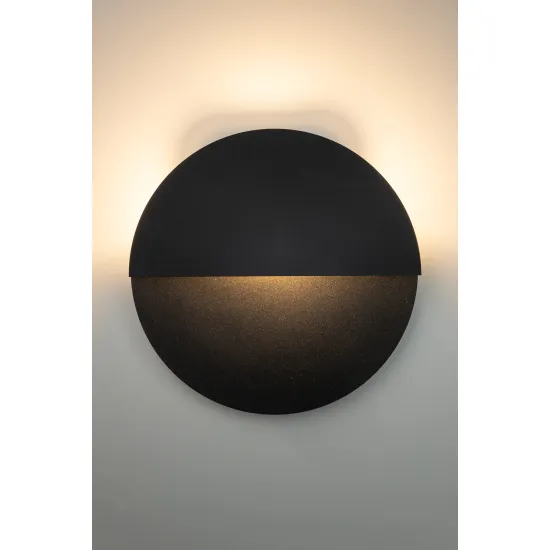 Sigma Luna fekete LED fali lámpa (SIG-40862) LED 1 izzós IP20