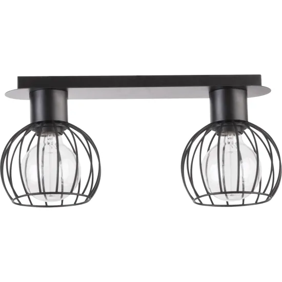 Sigma LUTO KOLO fekete mennyezeti lámpa (SIG-31158) E27 2 izzós IP20 Sigma LUTO KOLO fekete mennyezeti lámpa (SIG-31158) E27 2 izzós IP20