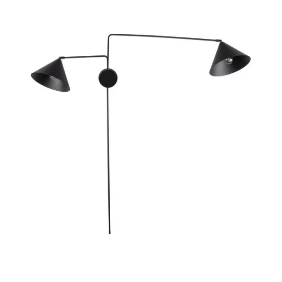 Sigma Magic fekete fali lámpa (SIG-40928) E27 2 izzós IP20