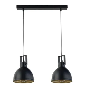 Sigma Mars fekete-arany függesztett lámpa (SIG-32258) E27 2 izzós IP20