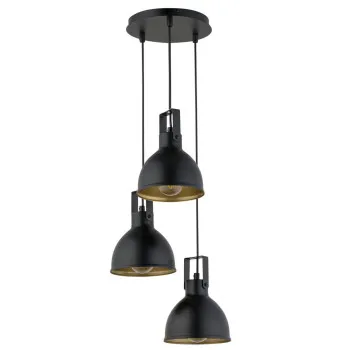 Sigma Mars fekete-arany függesztett lámpa (SIG-32260) E27 3 izzós IP20