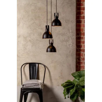 Sigma Mars fekete-arany függesztett lámpa (SIG-32260) E27 3 izzós IP20