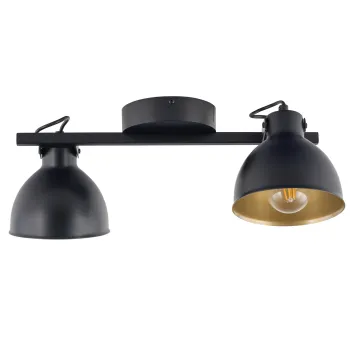 Sigma Mars fekete-arany mennyezeti lámpa (SIG-32268) E27 2 izzós IP20