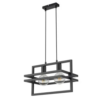 Sigma Merci fekete függesztett lámpa (SIG-32391) E27 2 izzós IP20