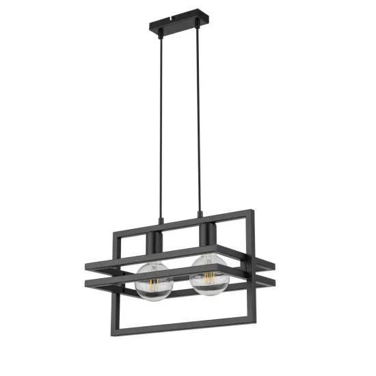 Sigma Merci fekete függesztett lámpa (SIG-32391) E27 2 izzós IP20