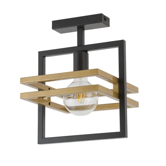 Sigma Merci fekete-arany mennyezeti lámpa (SIG-32398) E27 1 izzós IP20