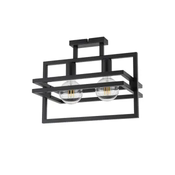 Sigma Merci fekete mennyezeti lámpa (SIG-32403) E27 2 izzós IP20