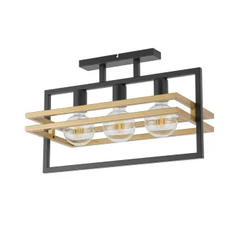 Sigma Merci fekete-arany mennyezeti lámpa (SIG-32404) E27 3 izzós IP20