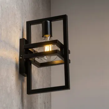 Sigma Merci fekete fali lámpa (SIG-32412) E27 1 izzós IP20