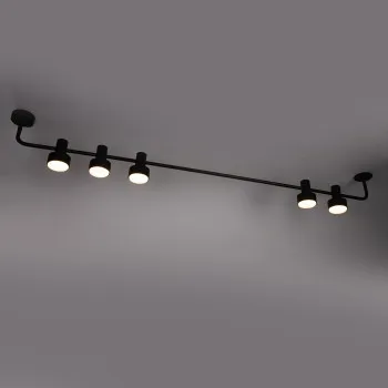 Sigma Mona fekete-fehér mennyezeti lámpa (SIG-40983) GX53 5 izzós IP20