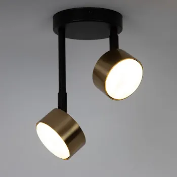 Sigma Nemo fekete-arany mennyezeti lámpa (SIG-41087) GX53 2 izzós IP20