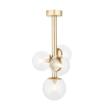 Sigma Perla Lux arany-átlátszó mennyezeti lámpa (SIG-40853) G9 4 izzós IP20