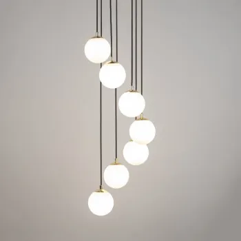 Sigma Piano fekete-fehér függesztett lámpa (SIG-33660) G9 7 izzós IP20