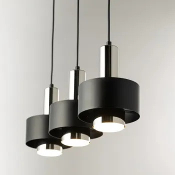 Sigma Rif Lux fekete-ezüst függesztett lámpa (SIG-40716) GX53 3 izzós IP20
