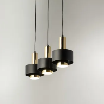 Sigma Rif Lux fekete-arany függesztett lámpa (SIG-40720) GX53 3 izzós IP20