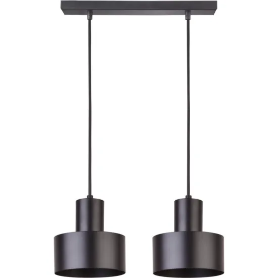 Sigma Rif fekete függesztett lámpa (SIG-30898) E27 2 izzós IP20