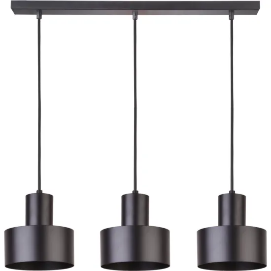 Sigma Rif fekete függesztett lámpa (SIG-30899) E27 3 izzós IP20