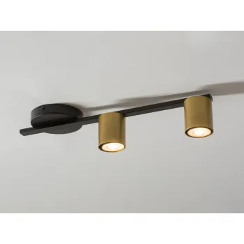 Sigma Sky fekete-arany mennyezeti spotlámpa (SIG-33432) GU10 2 izzós IP20