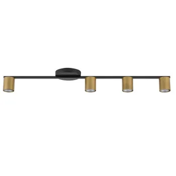 Sigma Sky fekete-arany mennyezeti spotlámpa (SIG-33438) GU10 4 izzós IP20