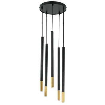Sigma Sopel Due fekete-arany függesztett lámpa (SIG-33237) G9 5 izzós IP20