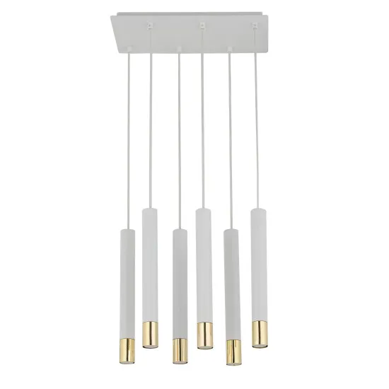 Sigma Sopel Grand fehér-arany függesztett lámpa (SIG-33390) GU11 6 izzós IP20