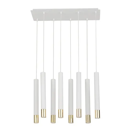 Sigma Sopel Grand fehér-arany függesztett lámpa (SIG-33391) GU11 8 izzós IP20