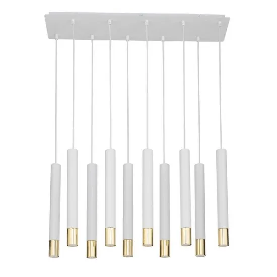 Sigma Sopel Grand fehér-arany függesztett lámpa (SIG-33392) GU11 10 izzós IP20