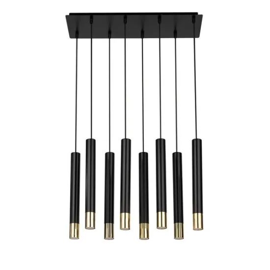 Sigma Sopel Grand fekete-arany függesztett lámpa (SIG-33398) GU11 8 izzós IP20