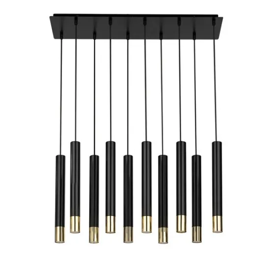 Sigma Sopel Grand fekete-arany függesztett lámpa (SIG-33399) GU11 10 izzós IP20