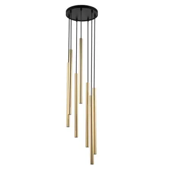 Sigma Sopel Lux fekete-arany függesztett lámpa (SIG-40740) G9 7 izzós IP20