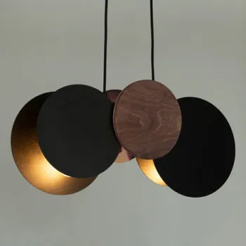 Sigma Tola fekete-barna függesztett lámpa (SIG-40892) E27 2 izzós IP20