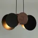 Sigma Tola fekete-barna függesztett lámpa (SIG-40892) E27 2 izzós IP20