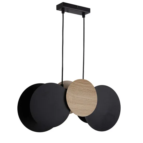 Sigma Tola fekete-barna függesztett lámpa (SIG-41092) E27 2 izzós IP20