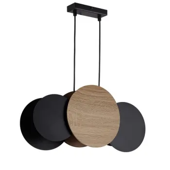 Sigma Tola fekete-barna függesztett lámpa (SIG-41093) E27 3 izzós IP20