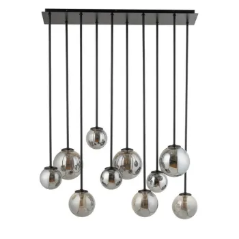 Sigma Tulia fekete-szürke mennyezeti lámpa (SIG-33490) G9 10 izzós IP20