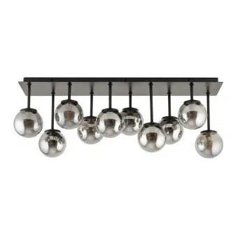 Sigma Tulia fekete-szürke mennyezeti lámpa (SIG-33492) G9 10 izzós IP20