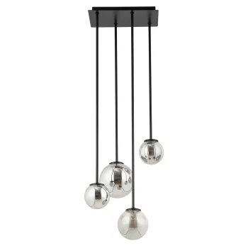 Sigma Tulia fekete-szürke mennyezeti lámpa (SIG-33502) G9 4 izzós IP20