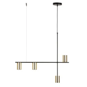 Sigma Vendo fekete-arany függesztett lámpa (SIG-33690) GU10 4 izzós IP20