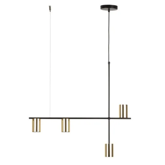 Sigma Vendo fekete-arany függesztett lámpa (SIG-33690) GU10 4 izzós IP20