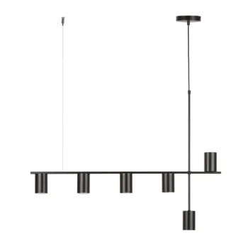 Sigma Vendo fekete függesztett lámpa (SIG-33695) GU10 6 izzós IP20