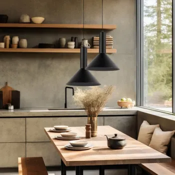 Sigma Vitrum fekete függesztett lámpa (SIG-40810) E27 1 izzós IP20