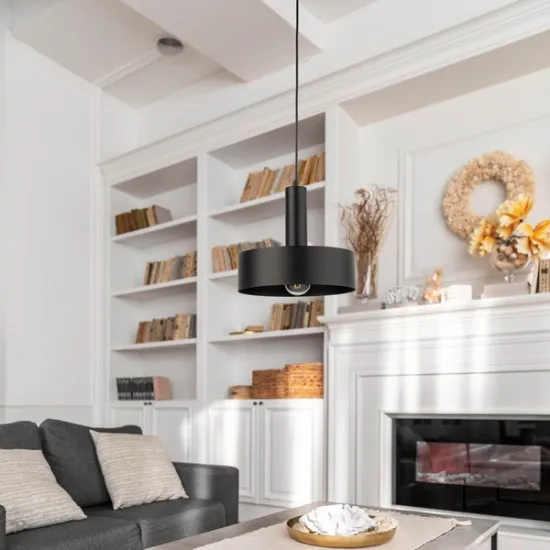 Sigma Vitrum fekete függesztett lámpa (SIG-40811) E27 1 izzós IP20