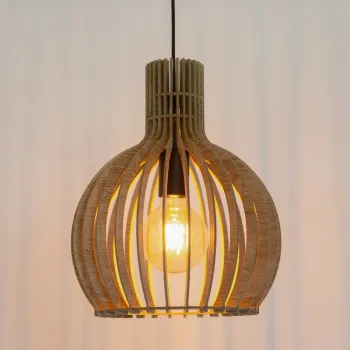 Sigma Winter barna-fekete függesztett lámpa (SIG-40953) E27 1 izzós IP20